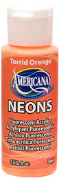 DecoArt Torrid Orange Americana Neon 2Oz. - CLDA-DHS2-2OZ - Lilly Grace Crafts