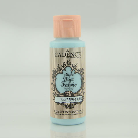 Cadence Baby Blue  59 ml  Style Matt Fabric Paint  - CA731181 - Lilly Grace Crafts