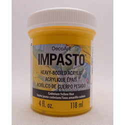 DecoArt Cadmium Yellow Hue 4oz Traditions Impasto Paint - CLDADTP11-4OZ - Lilly Grace Crafts