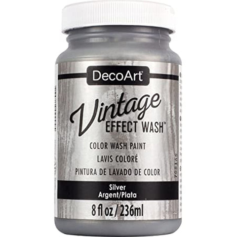 DecoArt Silver Vintage Effects Wash - CLDADCW20-2OZ - Lilly Grace Crafts