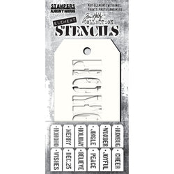 Stampers Anonymous Element Stencils - Christmas 12 pack - AGEST003 - Lilly Grace Crafts