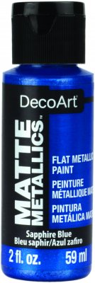 DecoArt Sapphire Blue Matte Metallics - CLDADMMT12-2OZ - Lilly Grace Crafts