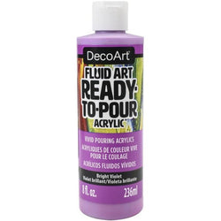 DecoArt Bright Violet Fluid Art Ready to Pour - CLDADFA28-8OZ - Lilly Grace Crafts