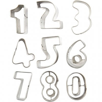 Creativ Clay Cutters - Small Numbers 10 assorted shapes - 37002 - CLCV78805 - Lilly Grace Crafts