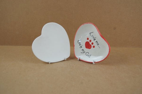 Country Love Crafts Heart Plate Small Box Quantity 6 - CLCC039 - Lilly Grace Crafts