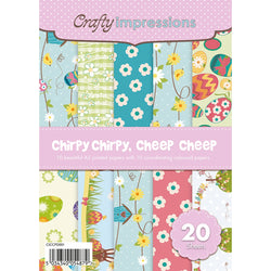 A5 Patterned & Plain Pad Pink - CICCPD001 - Lilly Grace Crafts