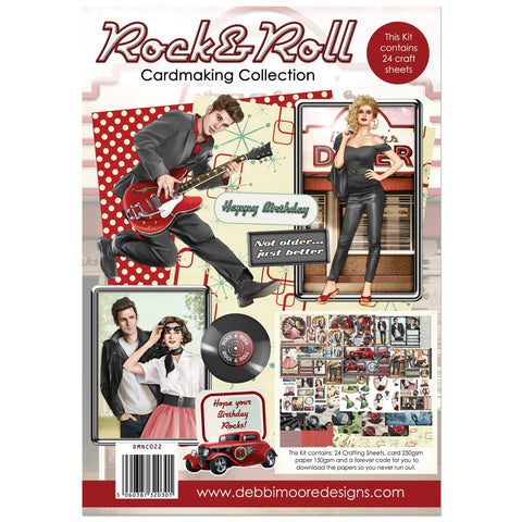 Debbi Moore Designs Cardmaking kit - Rock and Roll - DMNC022 - Lilly Grace Crafts