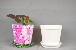 Country Love Crafts Flower Pot & Saucer Box Quantity 6 - CLMC218 - Lilly Grace Crafts