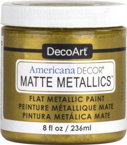 DecoArt Gold Matte Metallics - CLDADMMT02-8OZ - Lilly Grace Crafts