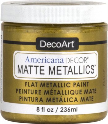 DecoArt Gold Matte Metallics - CLDADMMT02-8OZ - Lilly Grace Crafts