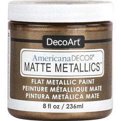 DecoArt Aged Bronze Matte Metallics 8oz - CLDADMMT09-8OZ - Lilly Grace Crafts