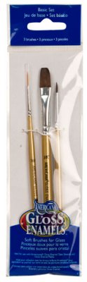 DecoArt Americana Glass Art Brush Set Basic - CLDABK11 - Lilly Grace Crafts