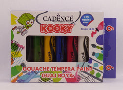 Cadence Kooky Gouache Tempera Paint Set - 15 ml (6 Pieces) - CA766770 - Lilly Grace Crafts