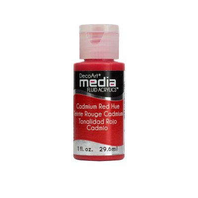 DecoArt Cadmium Red (Media Paint) - CLDADMFA04-1OZ - Lilly Grace Crafts