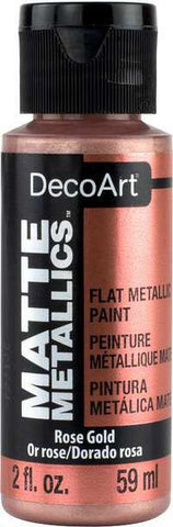 DecoArt Rose Gold Matte Metallics - CLDADMMT01-2OZ - Lilly Grace Crafts