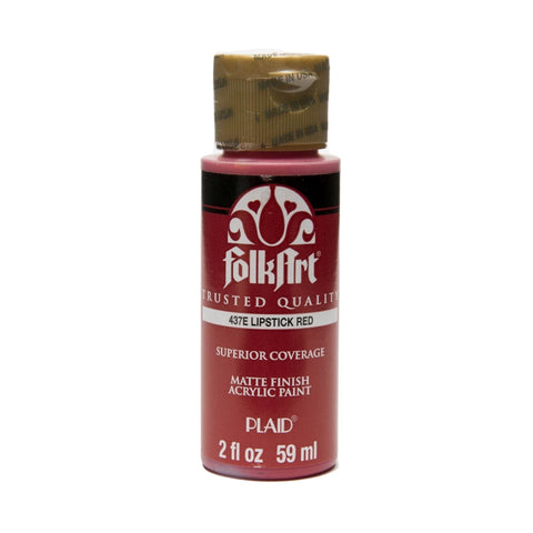PLAID Lipstick Red FolkArt- 2oz - PEK437 - Lilly Grace Crafts
