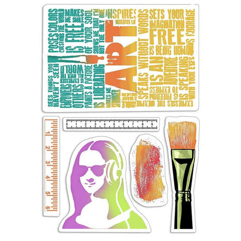 Ciao Bella Papers 4"x6" Stamps Art Rulers - CBPSB6015 - Lilly Grace Crafts