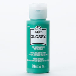 PLAID Glorious Green Folkart Glossy Acrylic Paints - 2 Oz. - PE11823 - Lilly Grace Crafts