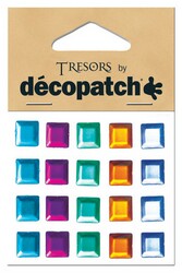 DecoPatch Set of 20 squares multi-coloured - CLDPBJS113 - Lilly Grace Crafts