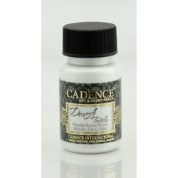 Cadence Pearl  50 ml Dora Textile Metallic Fabric Paint - CA734168 - Lilly Grace Crafts