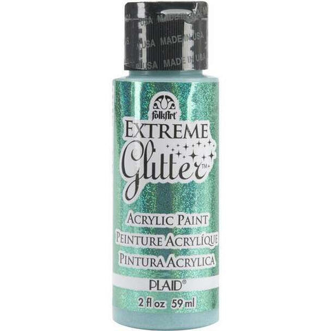 PLAID Aqua FolkArt Extreme Glitter 2oz - PE2838 - Lilly Grace Crafts