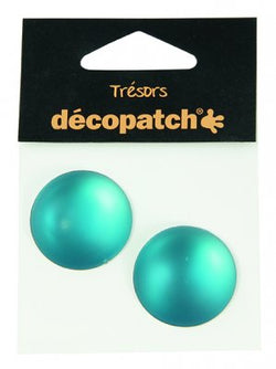 DecoPatch Pack of 2 gems, 3cm – Blue - CLDPBJ011 - Lilly Grace Crafts