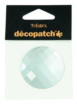 DecoPatch Pack of 1 gem, 4.5cm – White - CLDPBJ013 - Lilly Grace Crafts