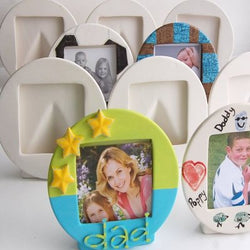 Country Love Crafts Round Photo frame w/PVC Box Quantity 6 - CLMC311 - Lilly Grace Crafts