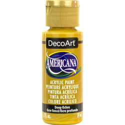 DecoArt Deep Ochre 2oz Americana Acrylic - CLDA392-2OZ - Lilly Grace Crafts