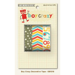 Boy Crazy Decorative TapeSold in Single Sets - MMEGB1018 - Lilly Grace Crafts