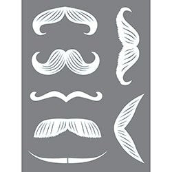 DecoArt Moustaches Mixed Media stencil - CLDAASMM25 - Lilly Grace Crafts