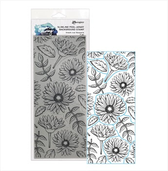 Ranger Stamp Slimline Fresh Cut Flowers July 2021 - HUR78159 - Lilly Grace Crafts