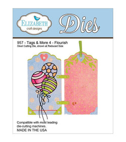 Elizabeth Craft Designs Tags & More 4 - Flourish - ECD957 - Lilly Grace Crafts