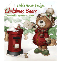 Debbi Moore Designs Christmas Bears Paper crafting Collection USB Key - DMUSB569 - Lilly Grace Crafts