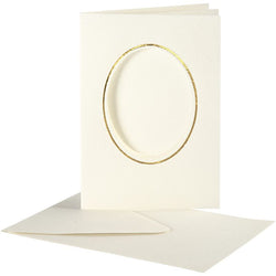 Creativ Window Card 10.5x15 cm x10 Off-white - CLCV23724 - Lilly Grace Crafts