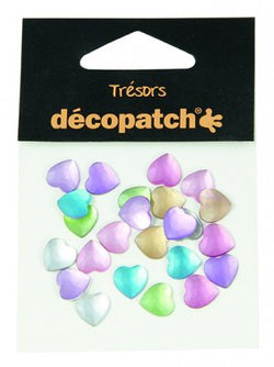 DecoPatch Pack of 24 hearts, 1cm – Paste - CLDPBJ022 - Lilly Grace Crafts