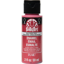 Metallic Cherry Frost Folkart Enamels Metallic/Glitter - 2 Oz. - PE99233 - Lilly Grace Crafts