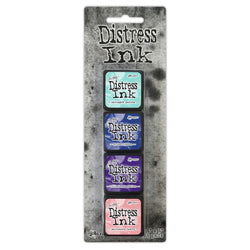 Ranger Tim Holtz® Distress Mini Ink Kit 17 (Savaged Patina/Prize Ribbon/Villainous Potion/Saltwater Taffy) - TDPK79125 - Lilly Grace Crafts