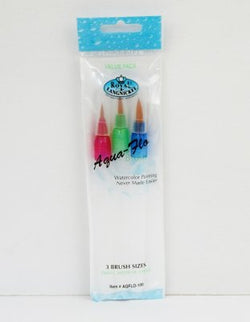 Royal & Langnickel Aqua-Flo brush set 3 pc - CLAQFLO-100 - Lilly Grace Crafts