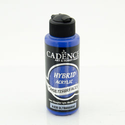 Cadence Ultramarine Blue 120 ml Hybrid Acrylic Paint For Multisurfaces - CA741678 - Lilly Grace Crafts