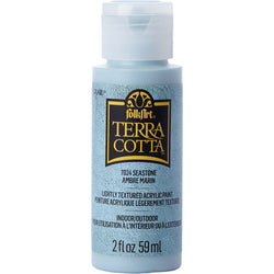 PLAID Sea Stone Folkart Terra Cotta Textured Paint - 2 Oz. - PE7024 - Lilly Grace Crafts
