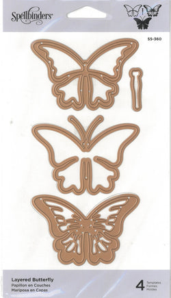 Spellbinders Layered Butterfly Etched Die - SBS5-360 - Lilly Grace Crafts