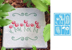 DecoArt Botanical Garden Patio Stencil - CLDADCPS03 - Lilly Grace Crafts