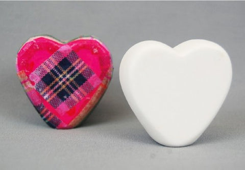 Country Love Crafts 3D Heart 4.5cm Inner Wrap Quantity 6 - CLMC266 - Lilly Grace Crafts