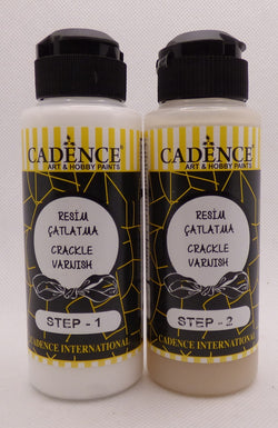 Cadence Crackle Varnish  Step1 + Step2  120+120ml - CA792762 - Lilly Grace Crafts