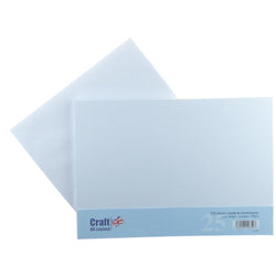 Craft UK C5 White Cards Envelopes-25'S - CUK297 - Lilly Grace Crafts