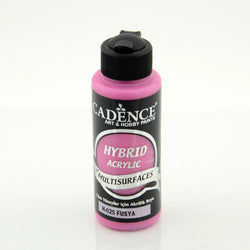Cadence Fuchsia 120 ml Hybrid Acrylic Paint For Multisurfaces - CA741548 - Lilly Grace Crafts