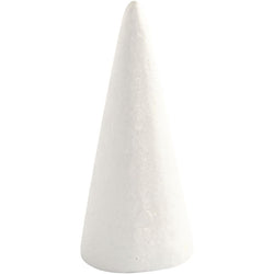 Creativ Cone 14.5x6cm 5pcs white - CLCV543600 - Lilly Grace Crafts