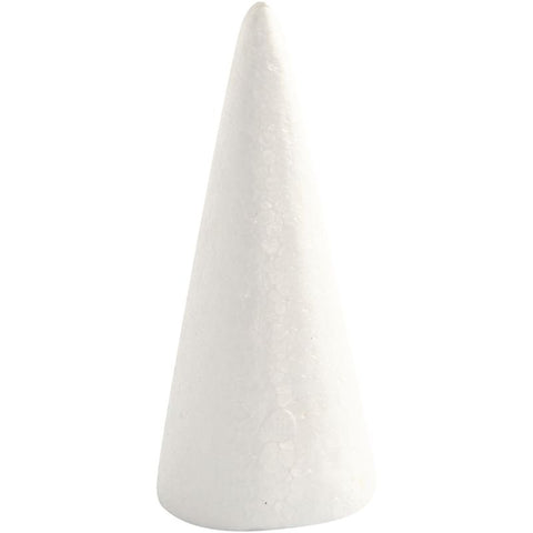 Creativ Cone 14.5x6cm 5pcs white - CLCV543600 - Lilly Grace Crafts