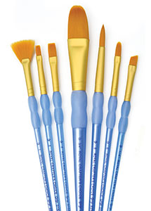 Royal & Langnickel 7 PC GT OVAL VARIETY BRUSH SET 3 pack - CLRCC405 - Lilly Grace Crafts